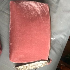 NWT Ulta blush velvet makeup bag full of goodies!
